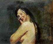 Christian Krohg Modellen oil painting reproduction